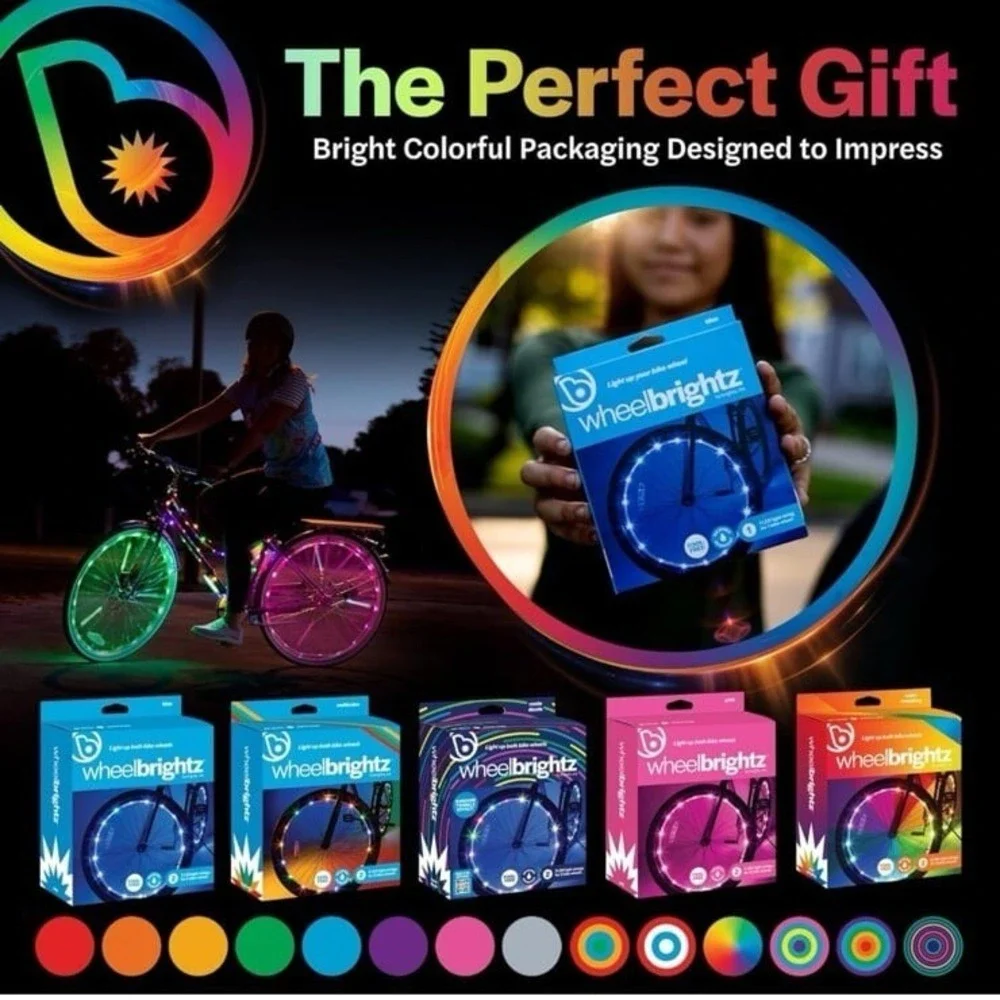 New Brightz WheelBrightz LED Bike Wheel Light – Pack of 1 Tire Light –Bike Wheel